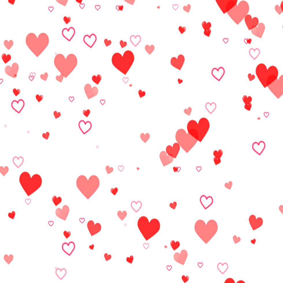 Red Floating Hearts Background png