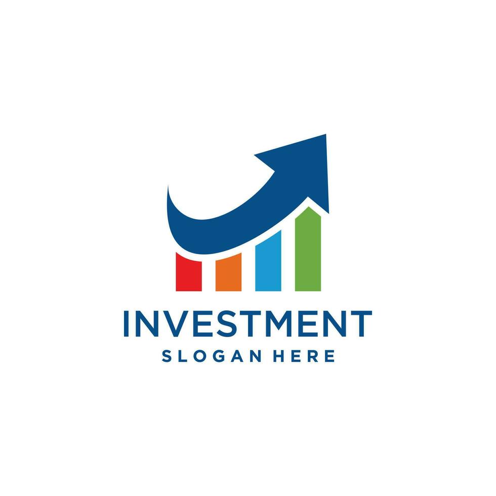 Investment logo vector with modern creative idea