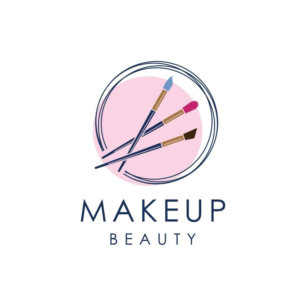 Haircut logo design with modern unique style idea vector