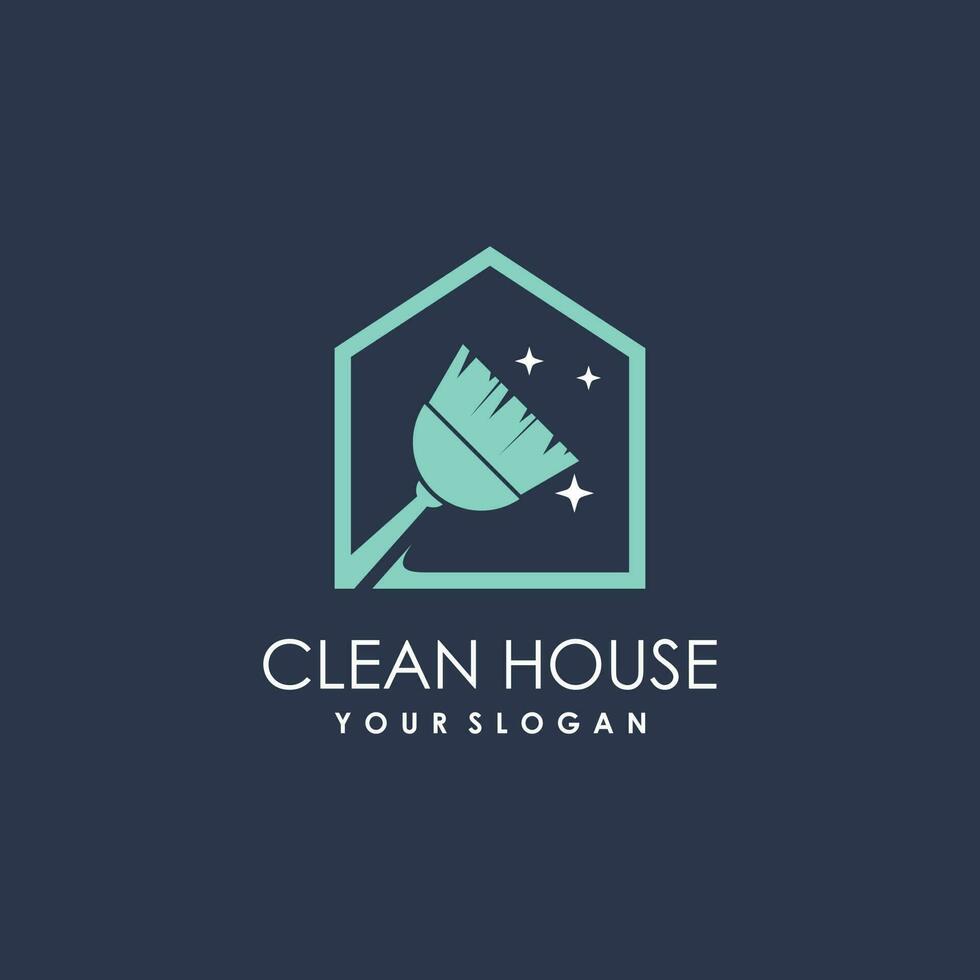 Clean logo vector idea with modern abstract style