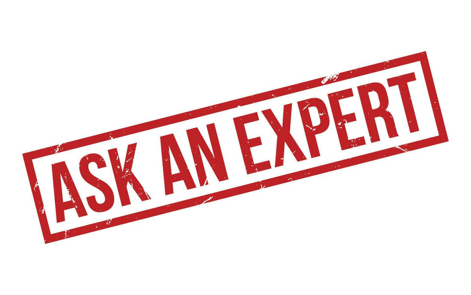 Red Ask An Expert Rubber Stamp Seal Vector
