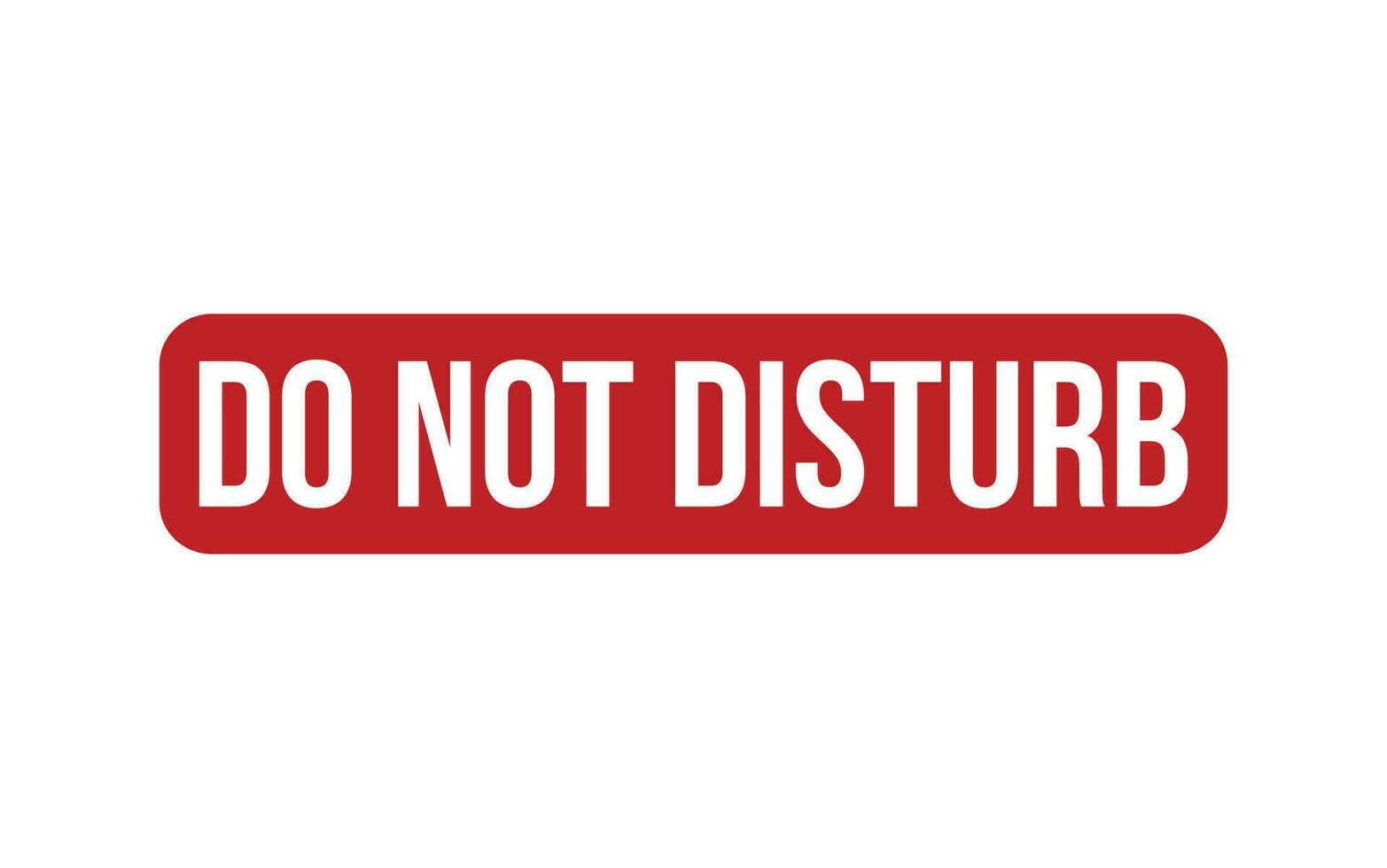 Do Not Disturb Rubber Stamp Seal Vector