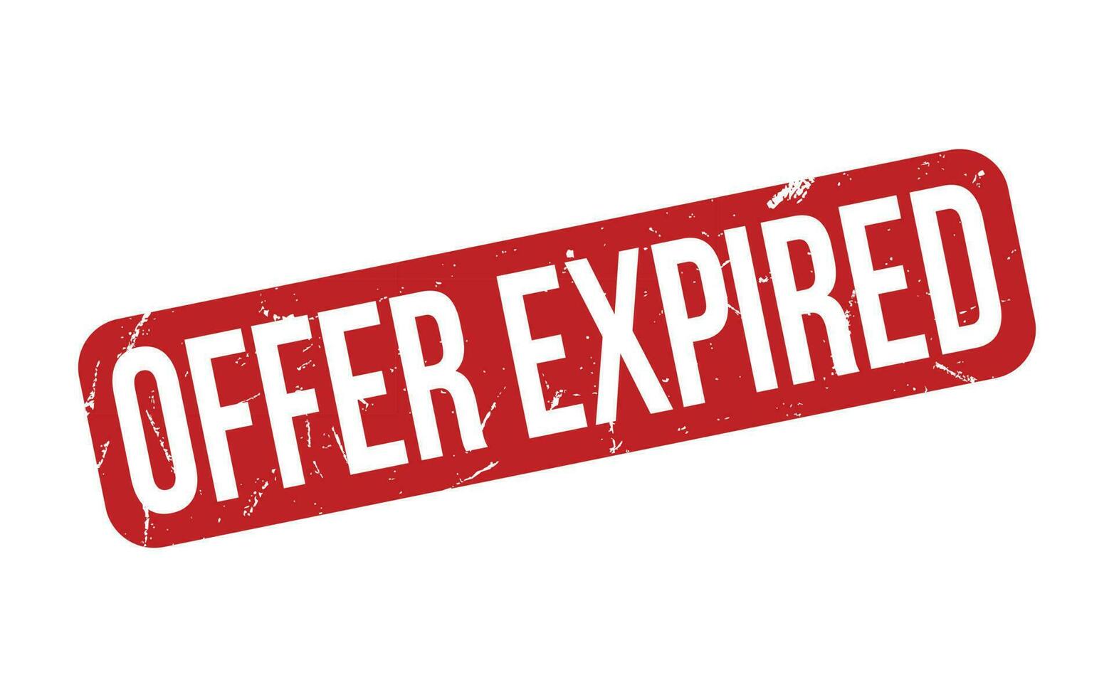 Red Offer Expired Rubber Stamp Seal Vector