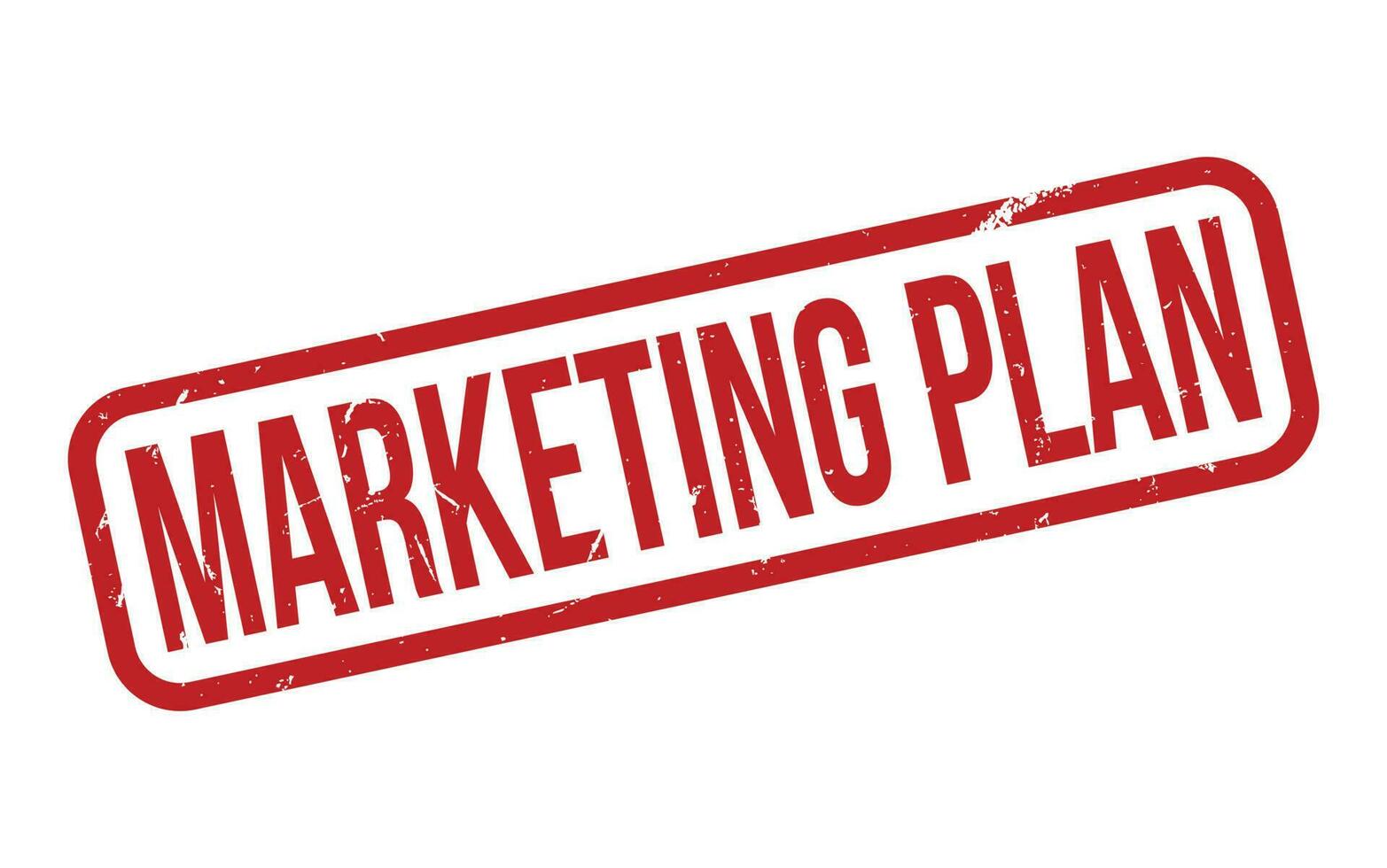 Marketing Plan Rubber Stamp Seal Vector