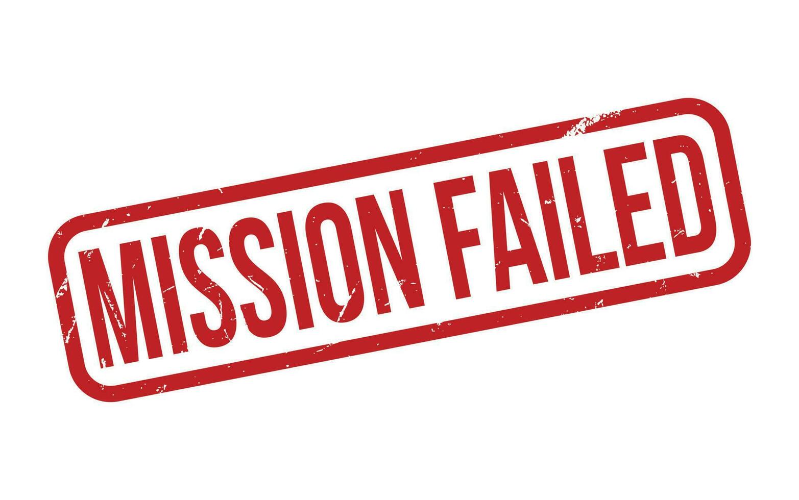 Mission Failed Rubber Stamp Seal Vector