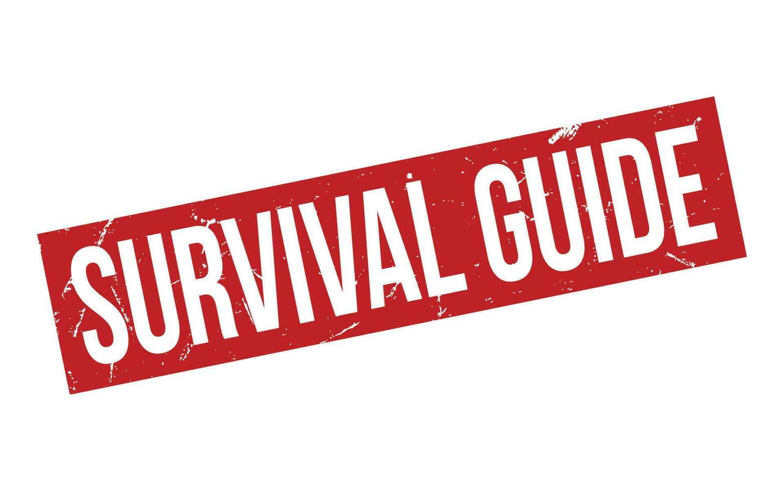 Survival Guide Rubber Stamp Seal Vector