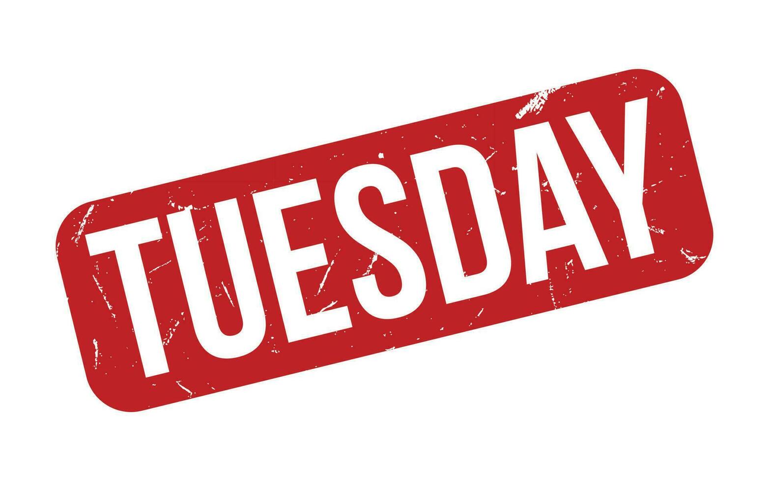 Tuesday rubber grunge stamp seal vector