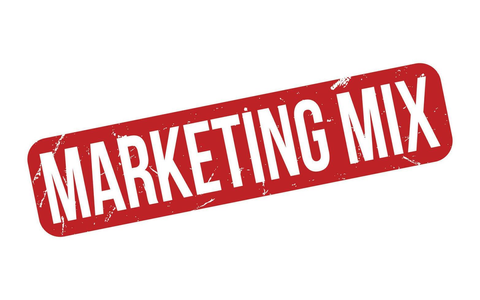 Marketing Mix rubber grunge stamp seal vector