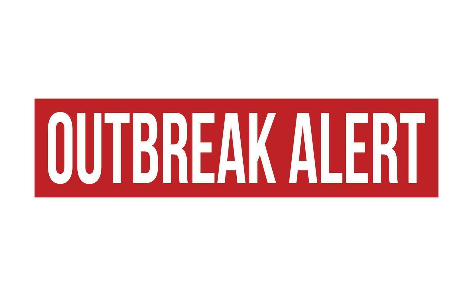 Outbreak Alert Rubber Stamp Seal Vector