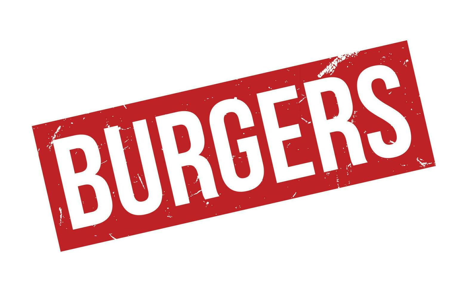Red Burgers Rubber Stamp Seal Vector