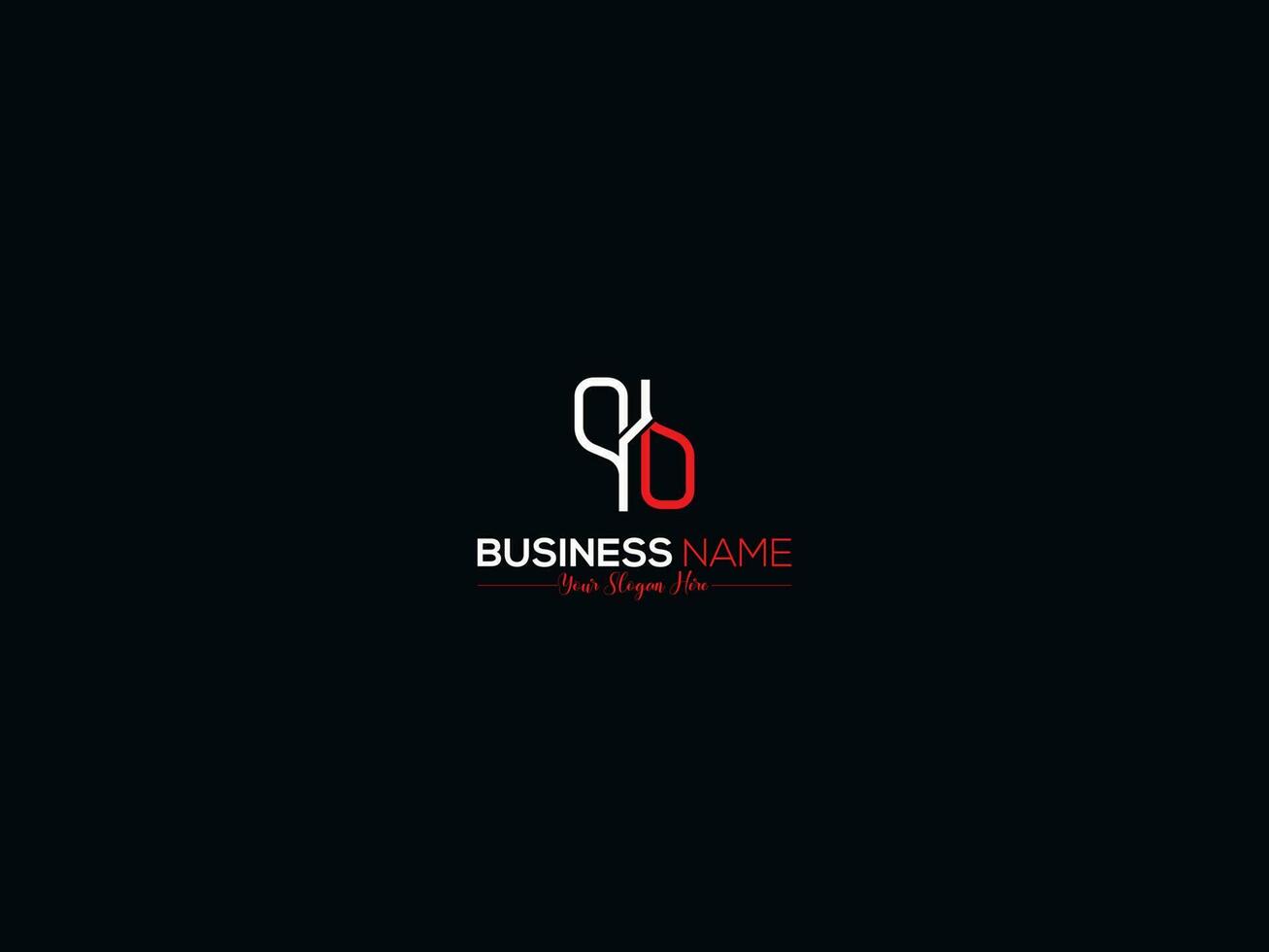 Minimalist Qb Letter Logo, Unique Qb bq Logo Icon Vector