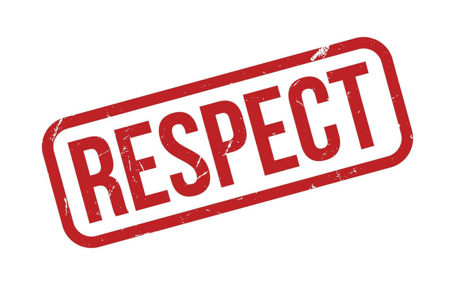 Red Respect Rubber Stamp Seal Vector