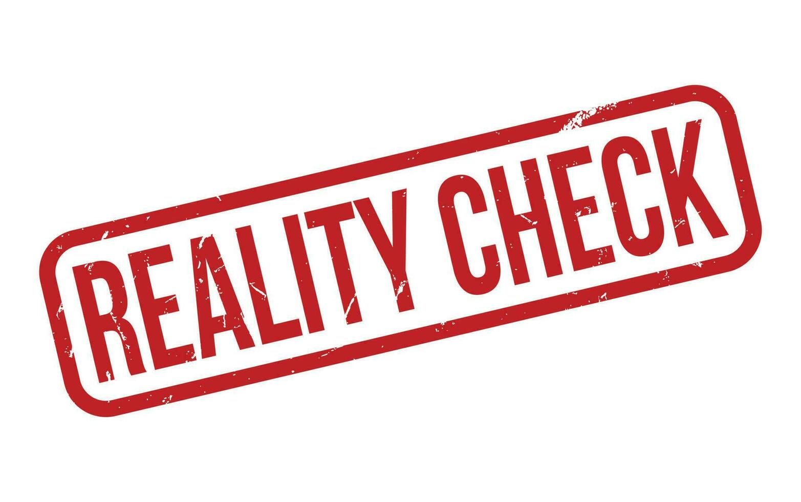 Reality Check Rubber Stamp Seal Vector