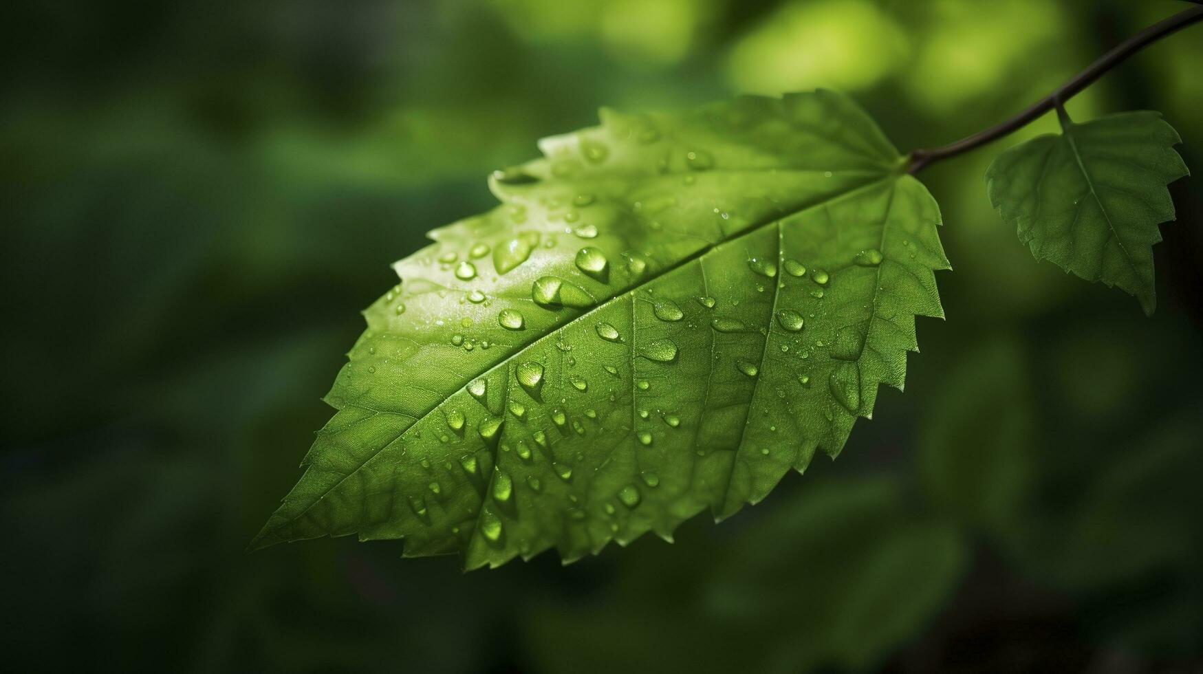 Environment Earth Day In Natural green leaves and plants used as spring background cover page greenery environment ecology wallpaper, concept eco earth day. Saving the environment, generate ai photo