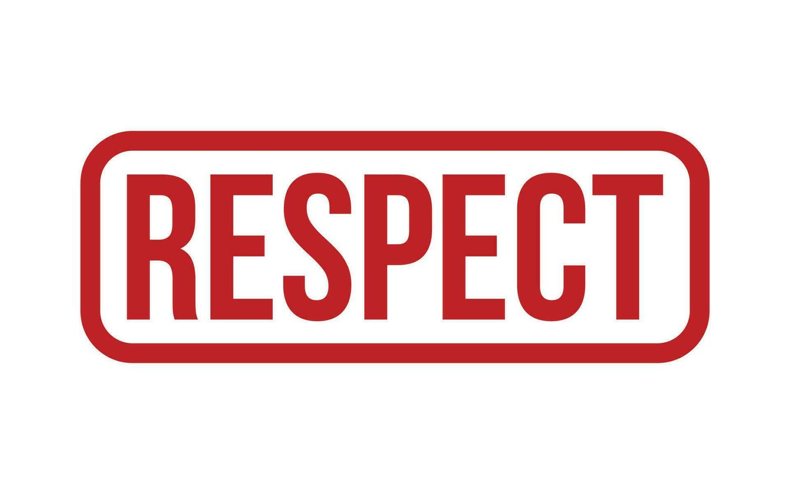 Red Respect Rubber Stamp Seal Vector