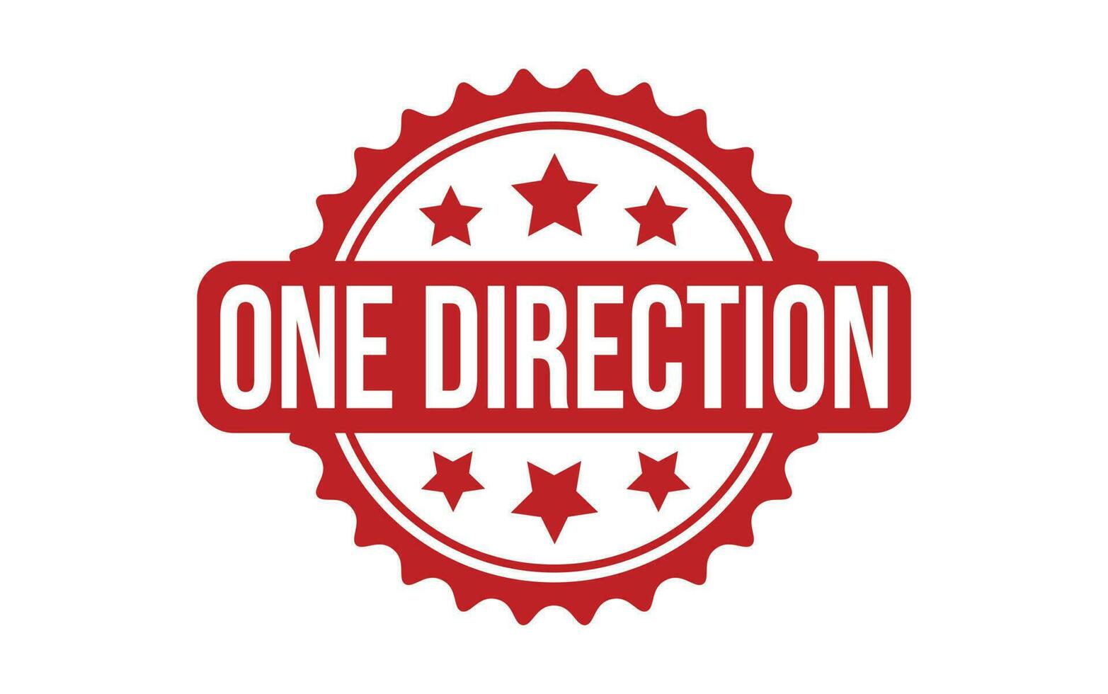 One Direction rubber grunge stamp seal vector