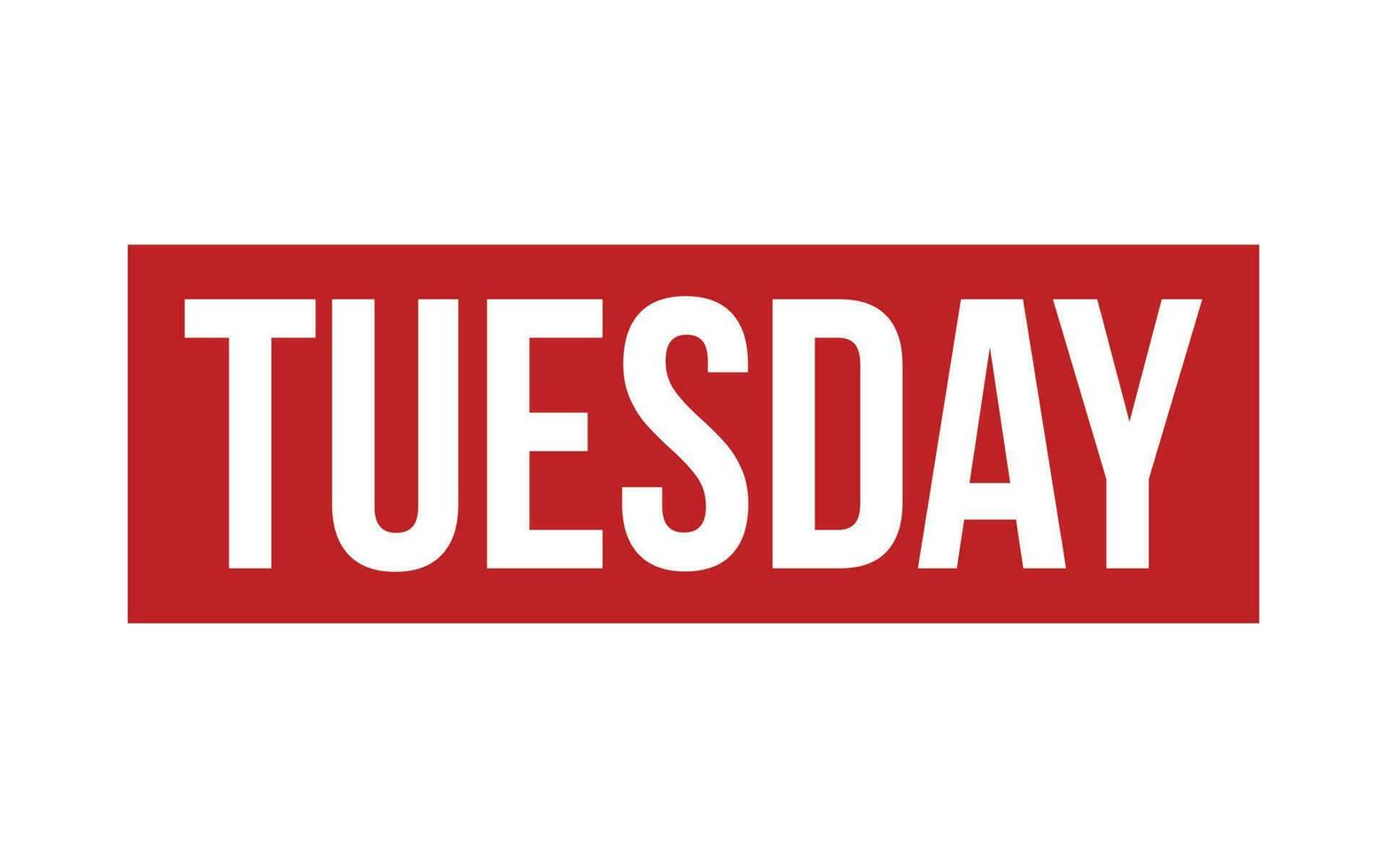Tuesday Rubber Stamp Seal Vector