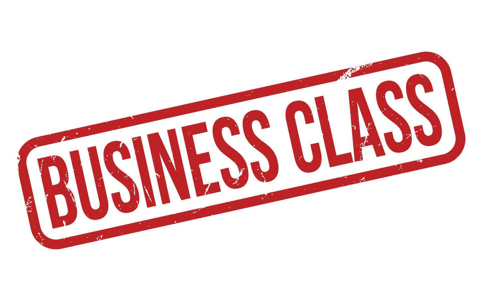 Business Class Rubber Stamp Seal Vector