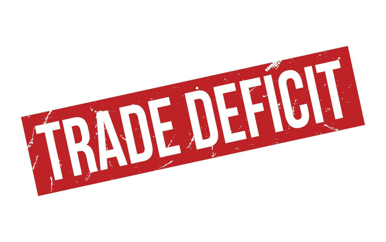 Trade Deficit Rubber Stamp Seal Vector