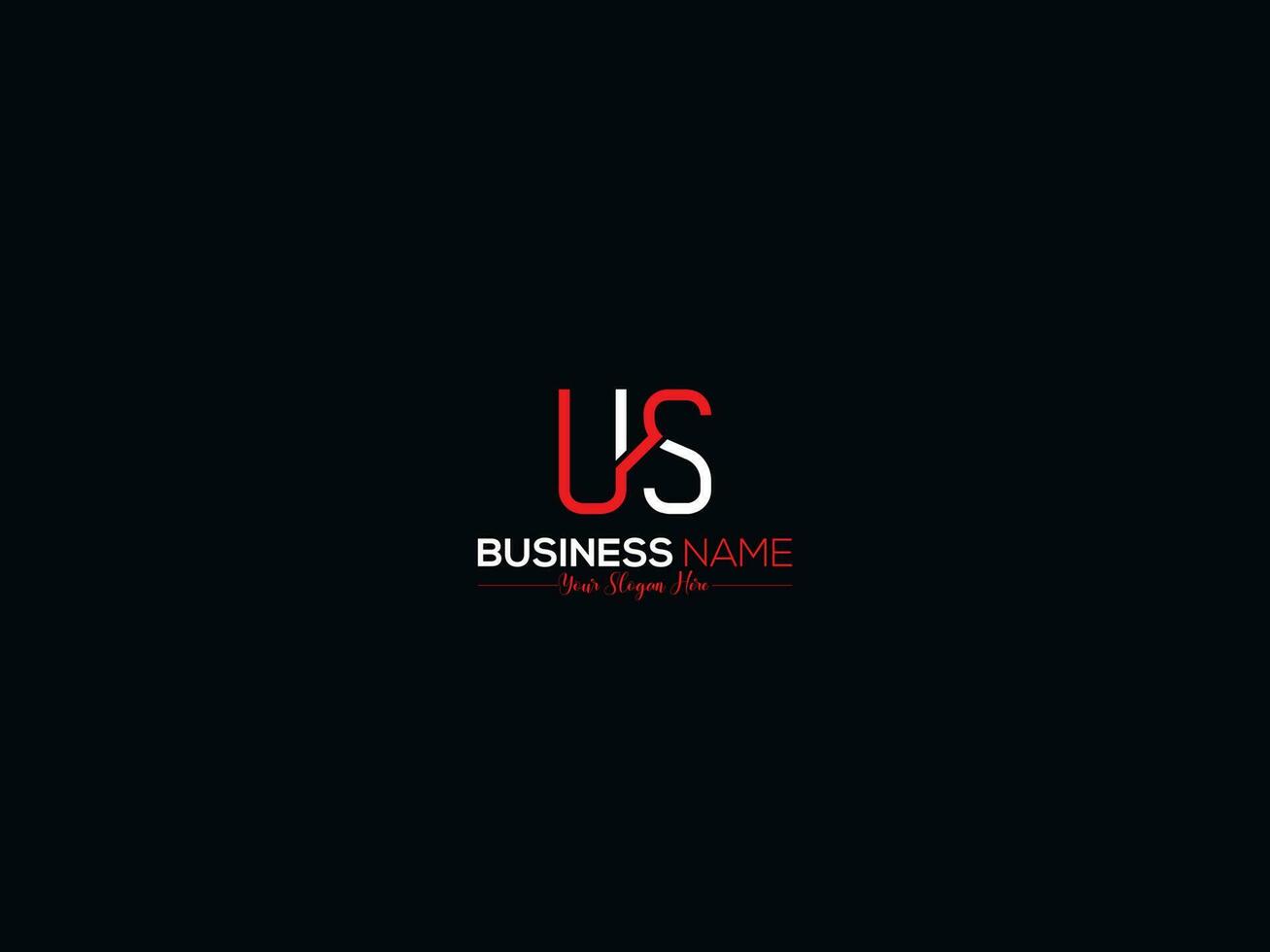 Abstract Luxury Us Logo Icon, Creative Initial Us su Business Logo Icon Design vector