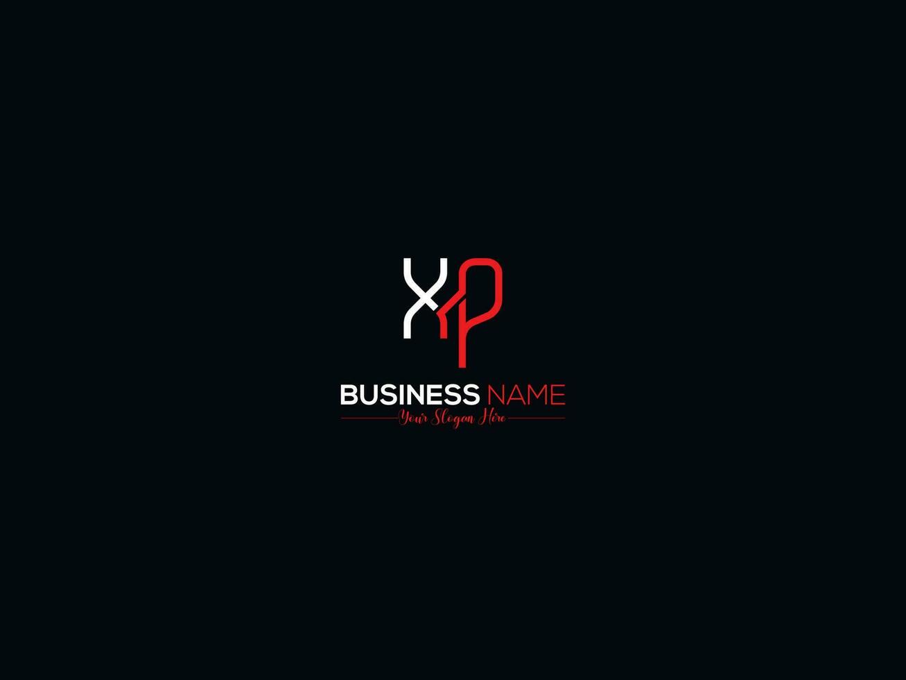 Minimalist Xp Logo Letter, Monogram Xp px Luxury Logo Icon Vector