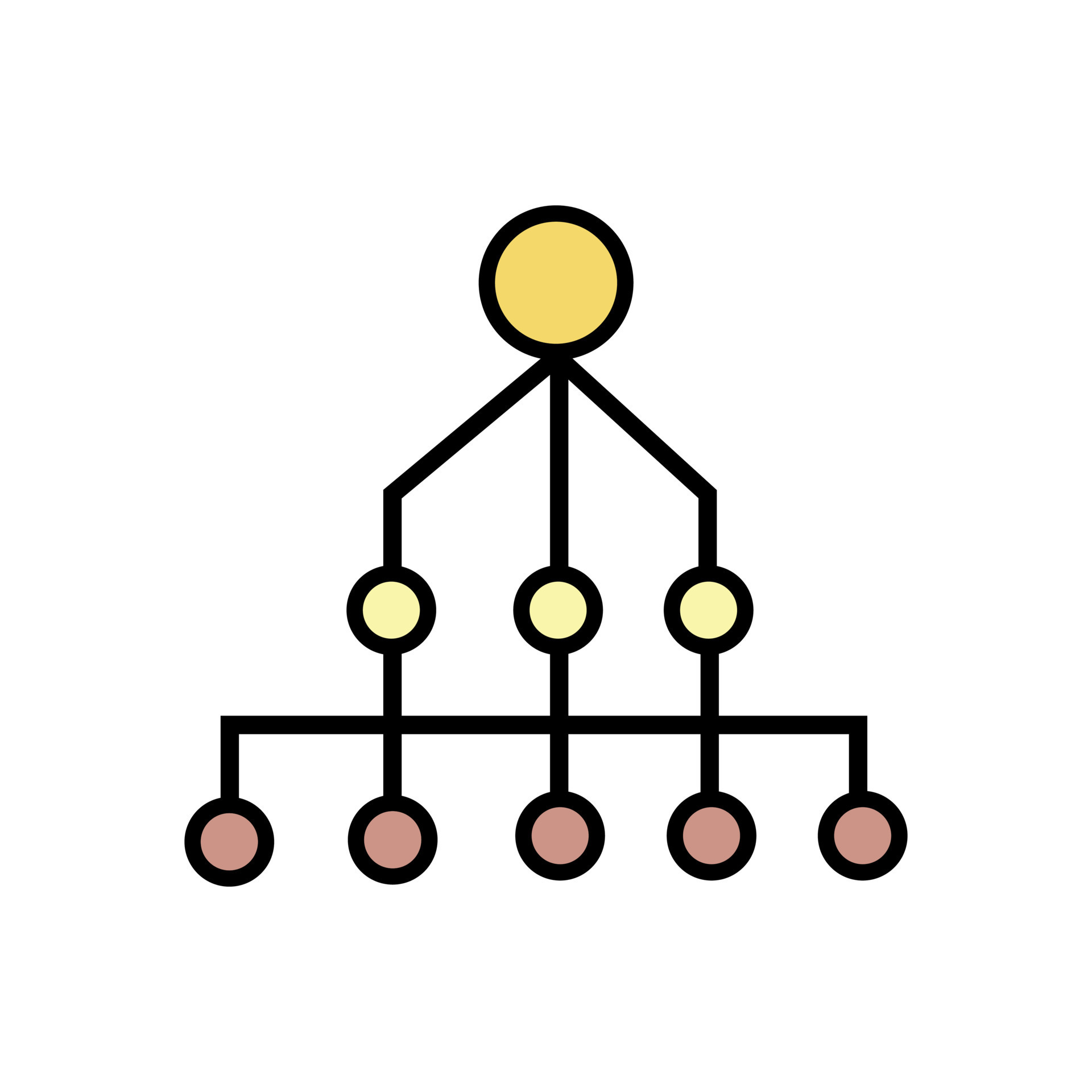 Hierarchy Icon Vector Illustration. Hierarchy Lineal Color Icon ...