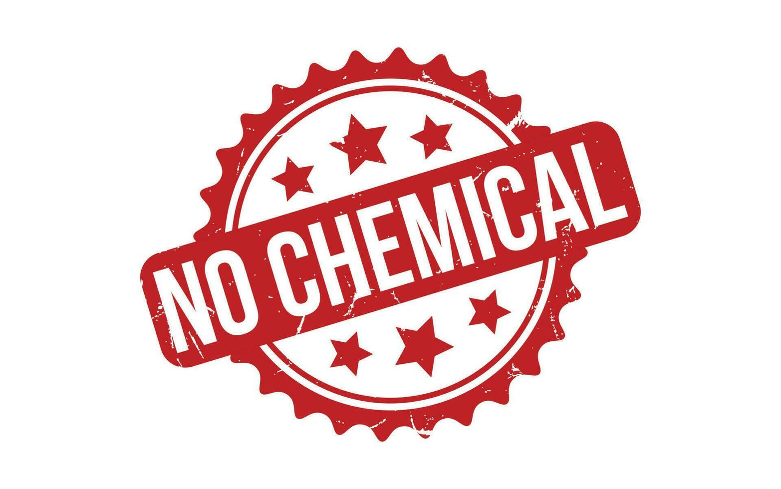 No Chemical rubber grunge stamp seal vector