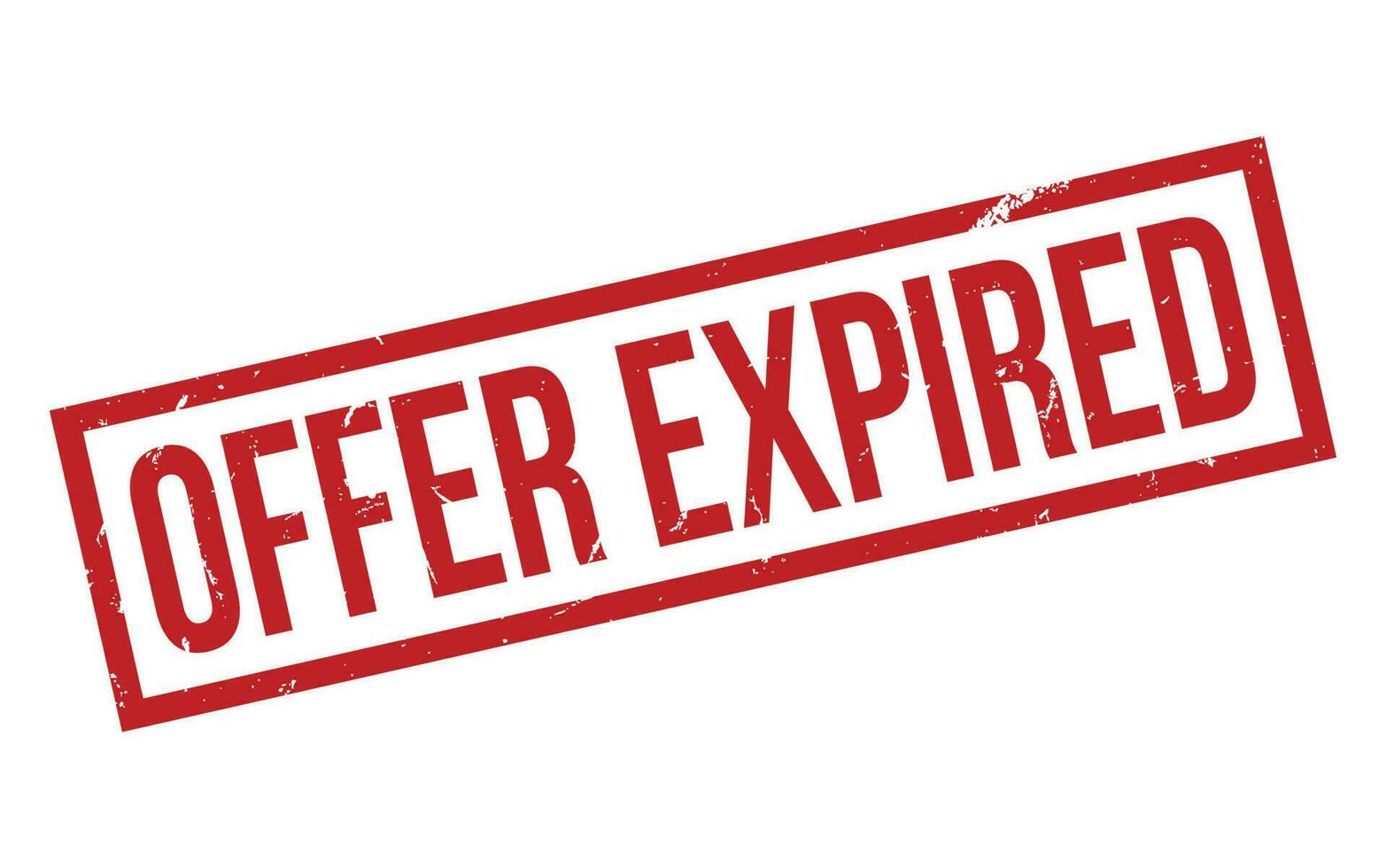 Red Offer Expired Rubber Stamp Seal Vector