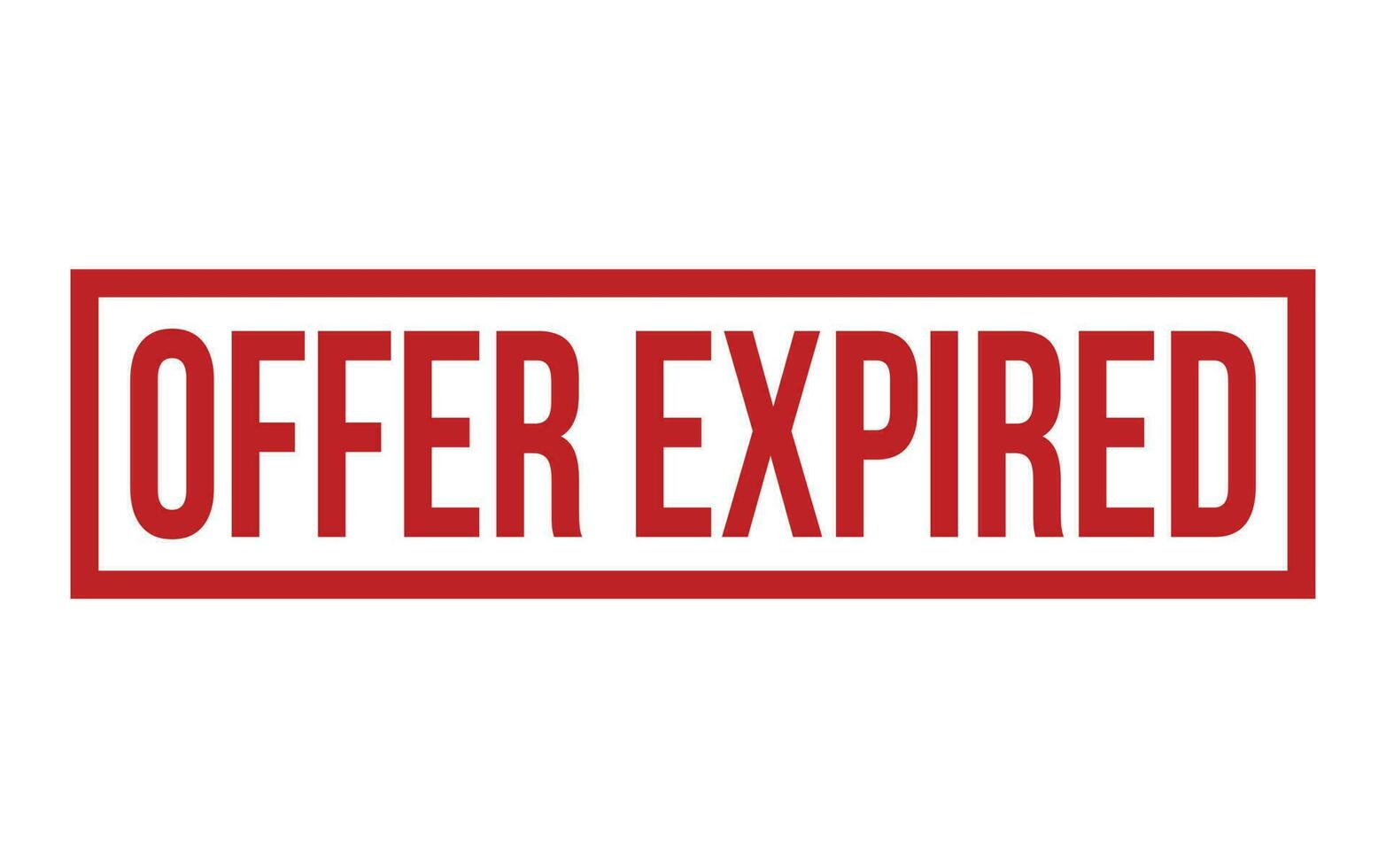 Offer Expired Rubber Stamp Seal Vector