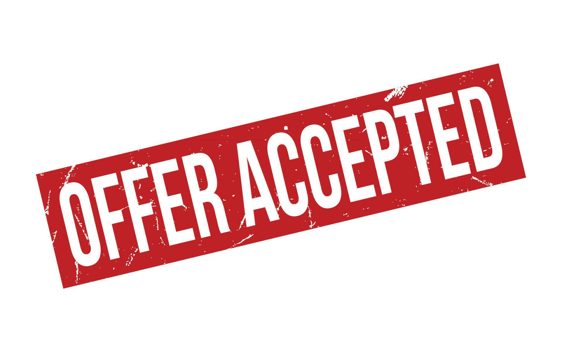 Red Offer Accepted Rubber Stamp Seal Vector 24485469 Vector Art at Vecteezy