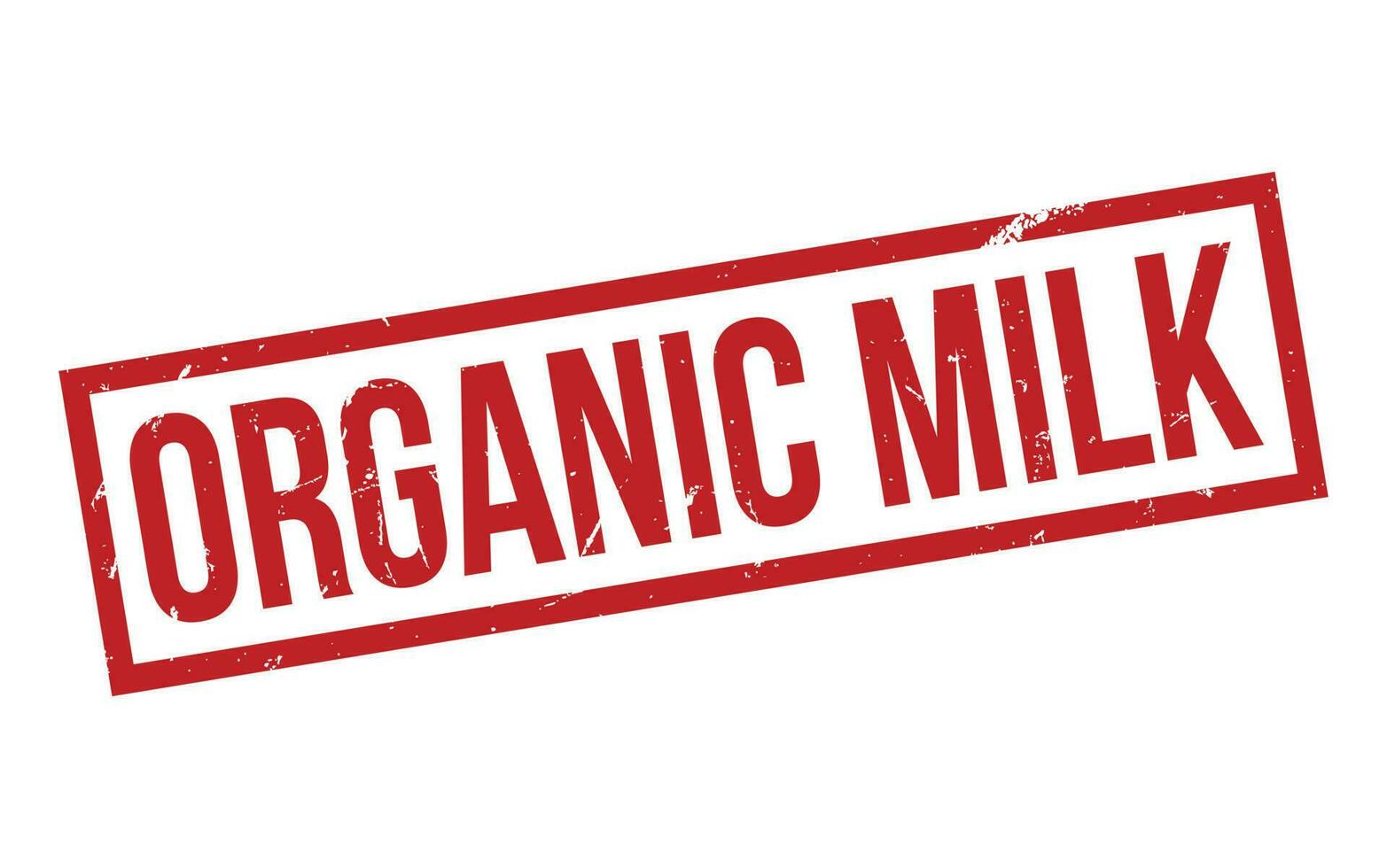 orgánico Leche caucho sello sello vector