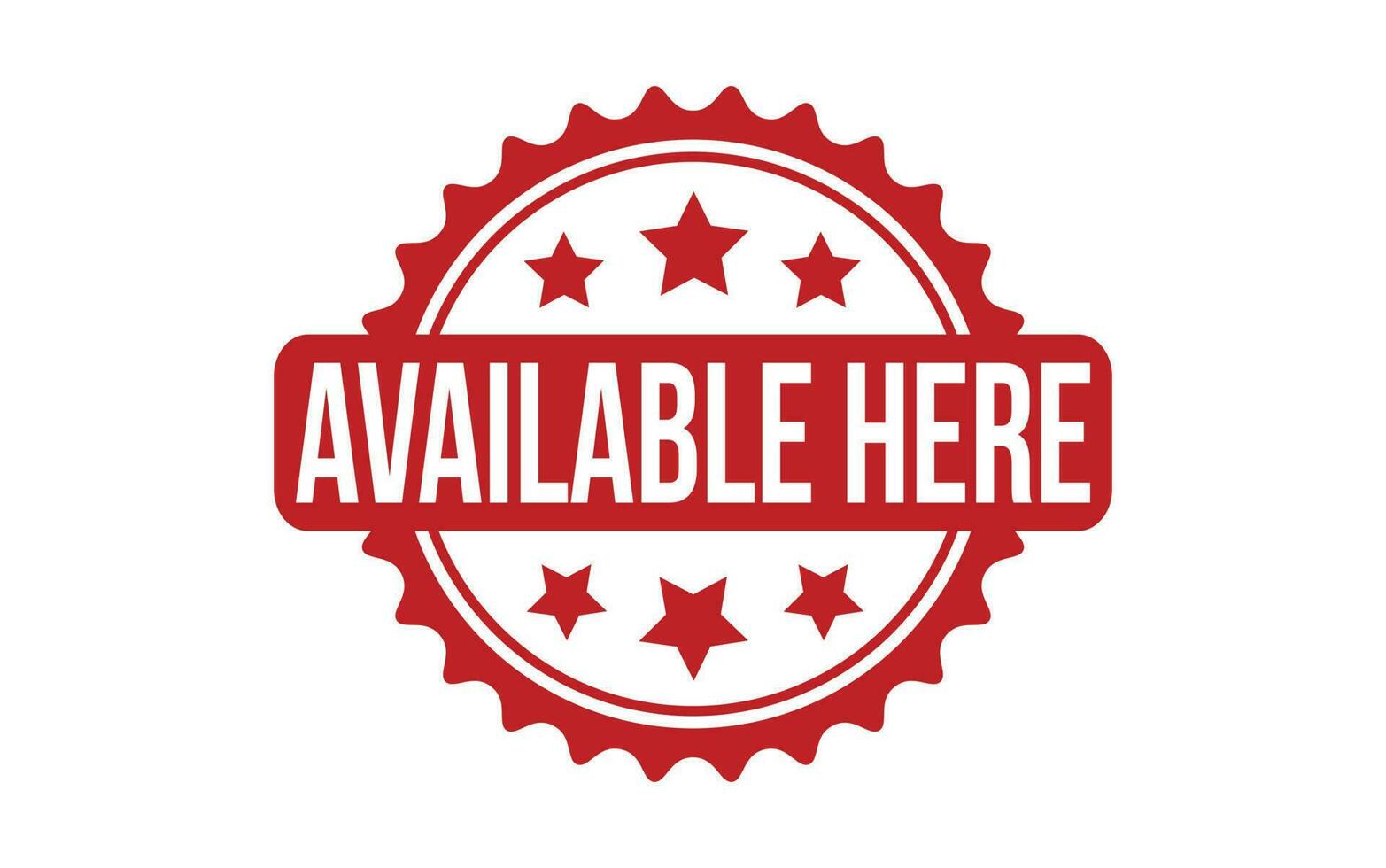 Available Here rubber grunge stamp seal vector