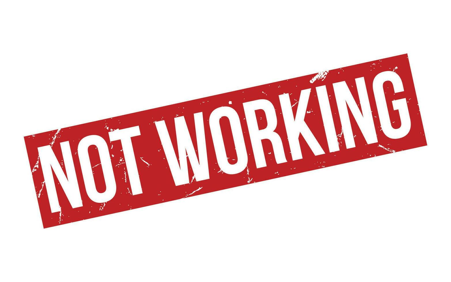 Not Working Rubber Stamp Seal Vector