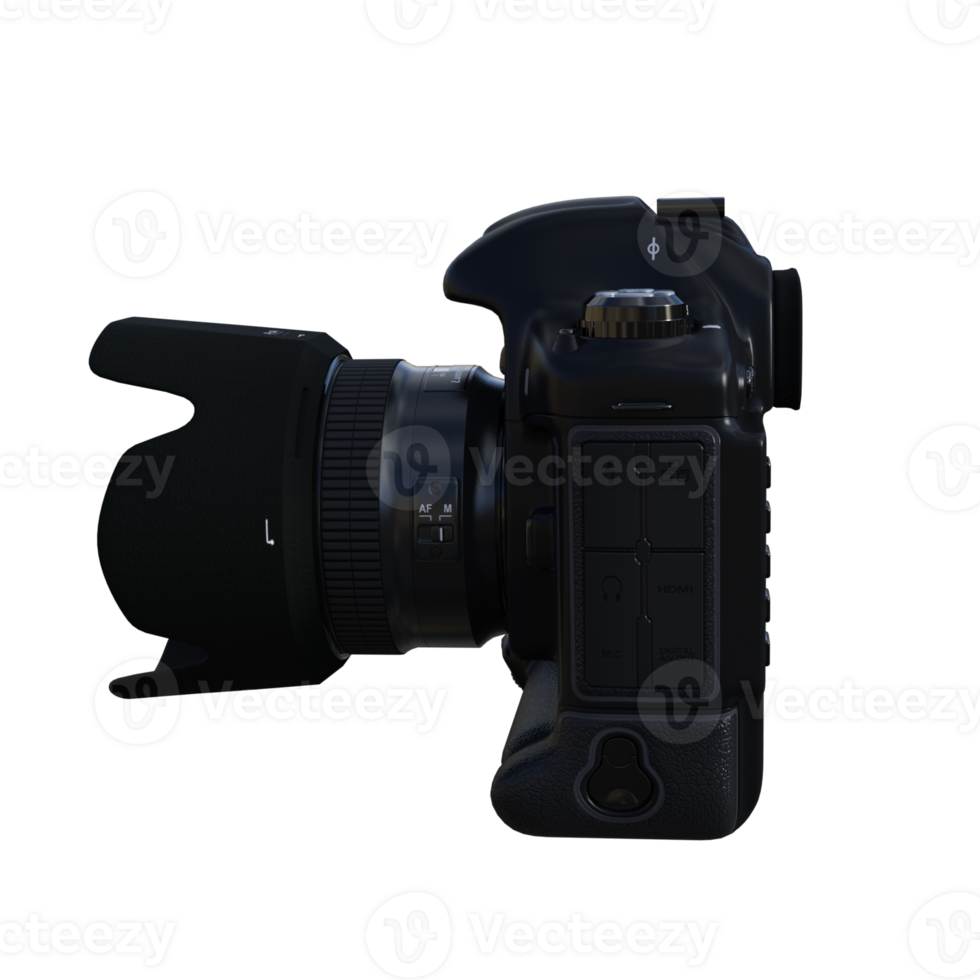 digital photo camera isolated 3d png