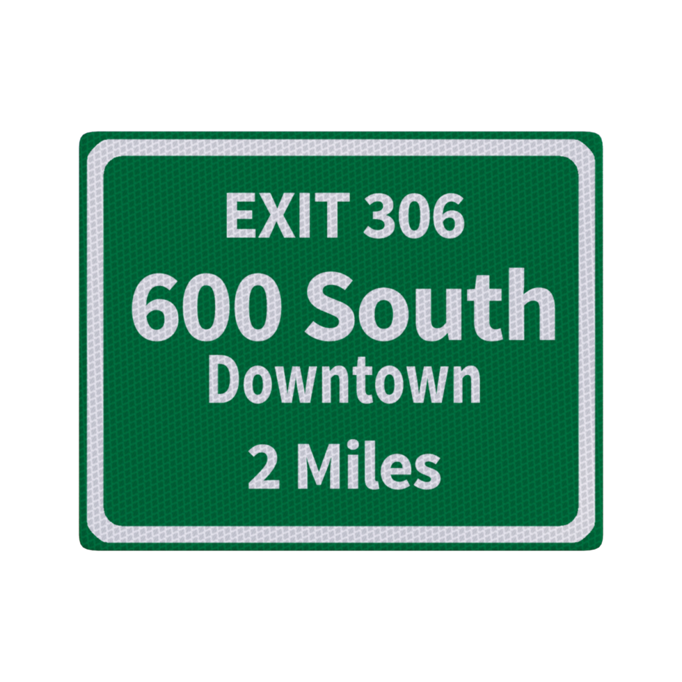 Direction road sign post isolated 3d png