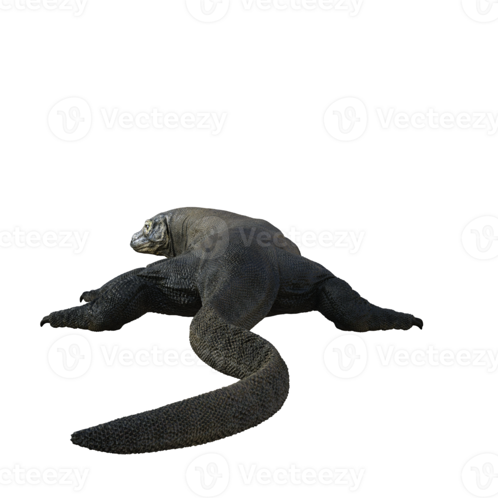 komodo geïsoleerd 3d geven png