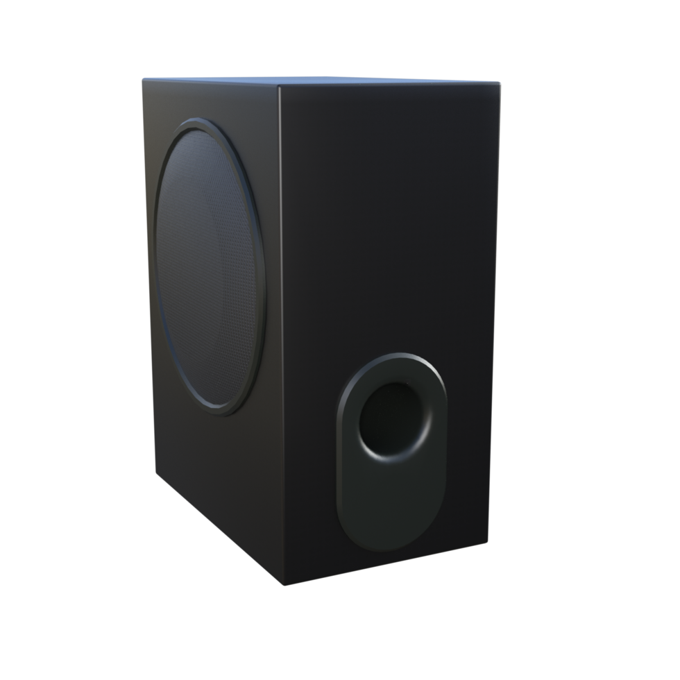 Speaker sound isolated 3d png