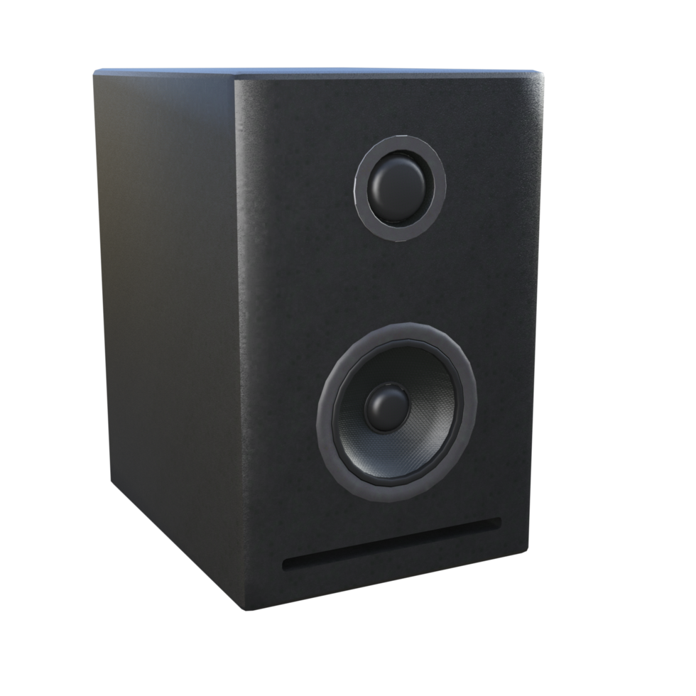 altavoz sonido aislado 3d png