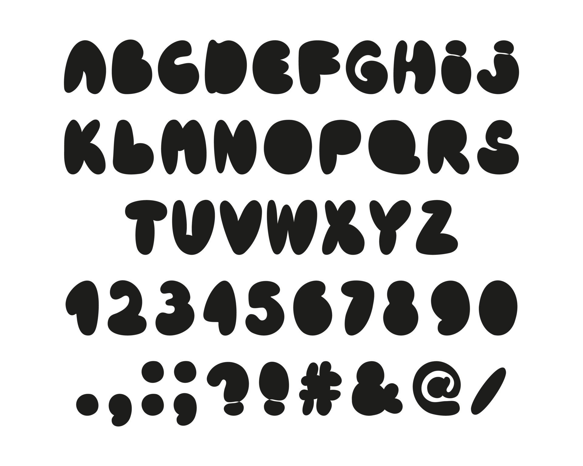 Bubble Alphabet Graffiti Silhouette Font Vector Illustration 24486096 urban-street-alphabet-graffiti-text-vector-letters-13373946-vector-art