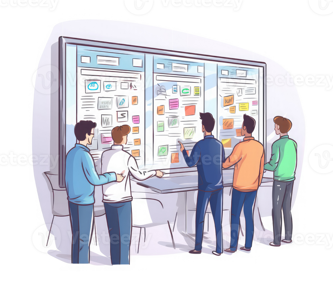 developers working on a technical stack coding together learning whiteboards . png