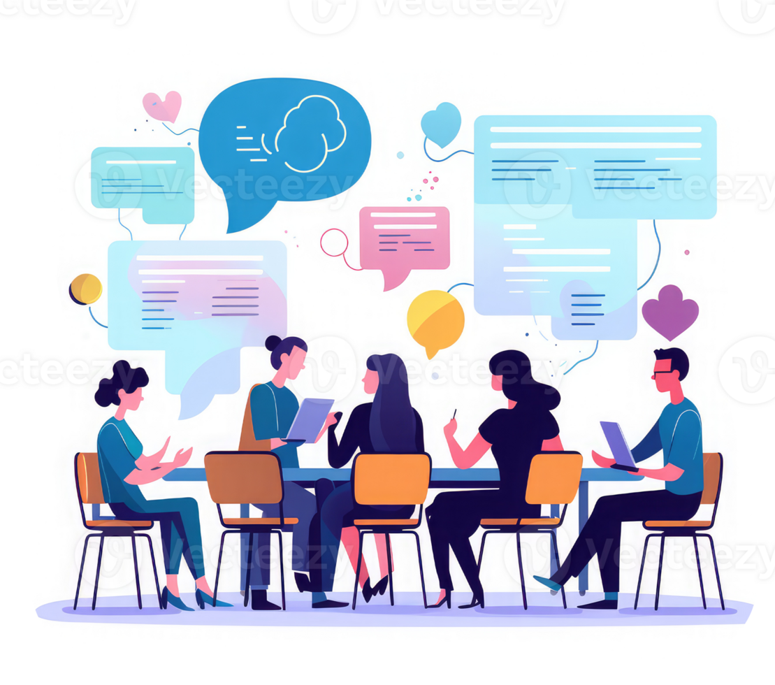 group of consultants thinking about how they can use Chat GPT to create presentations . png