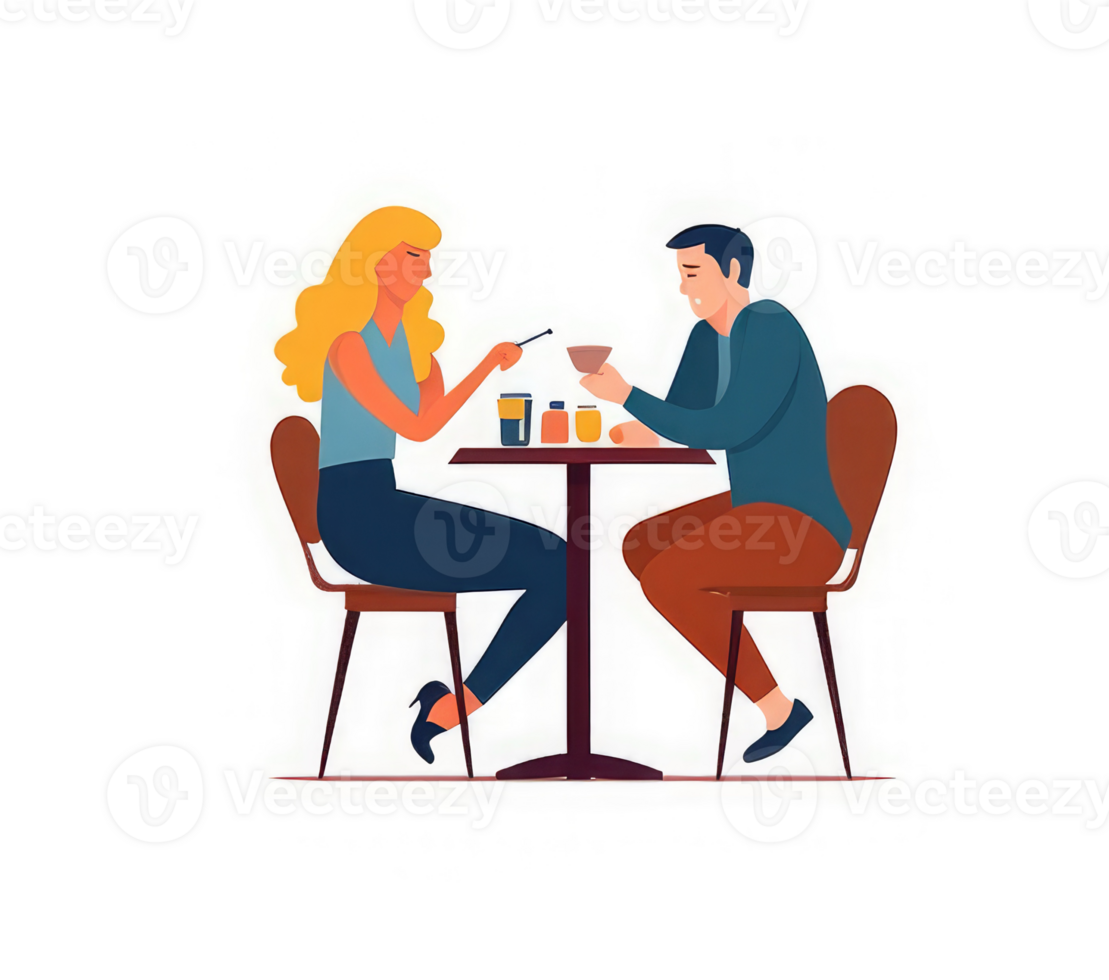 People working in the office, sitting at the desk . png