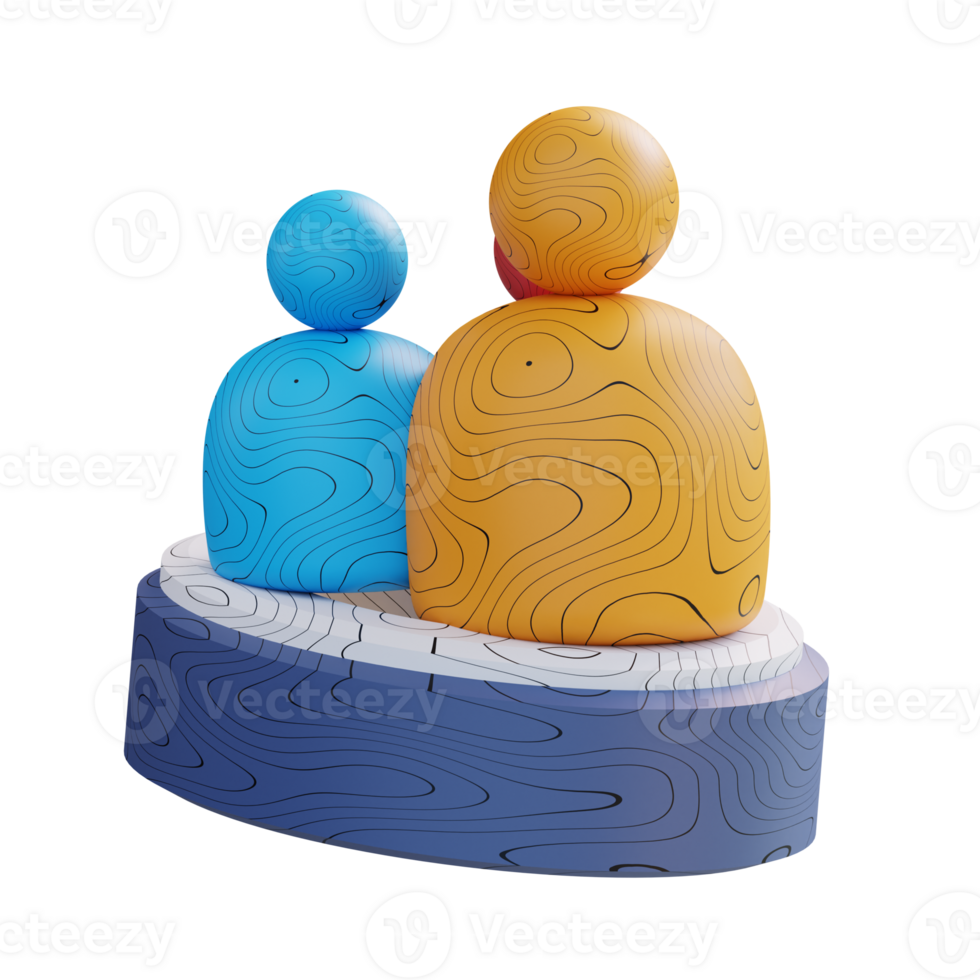 3d illustration business team png