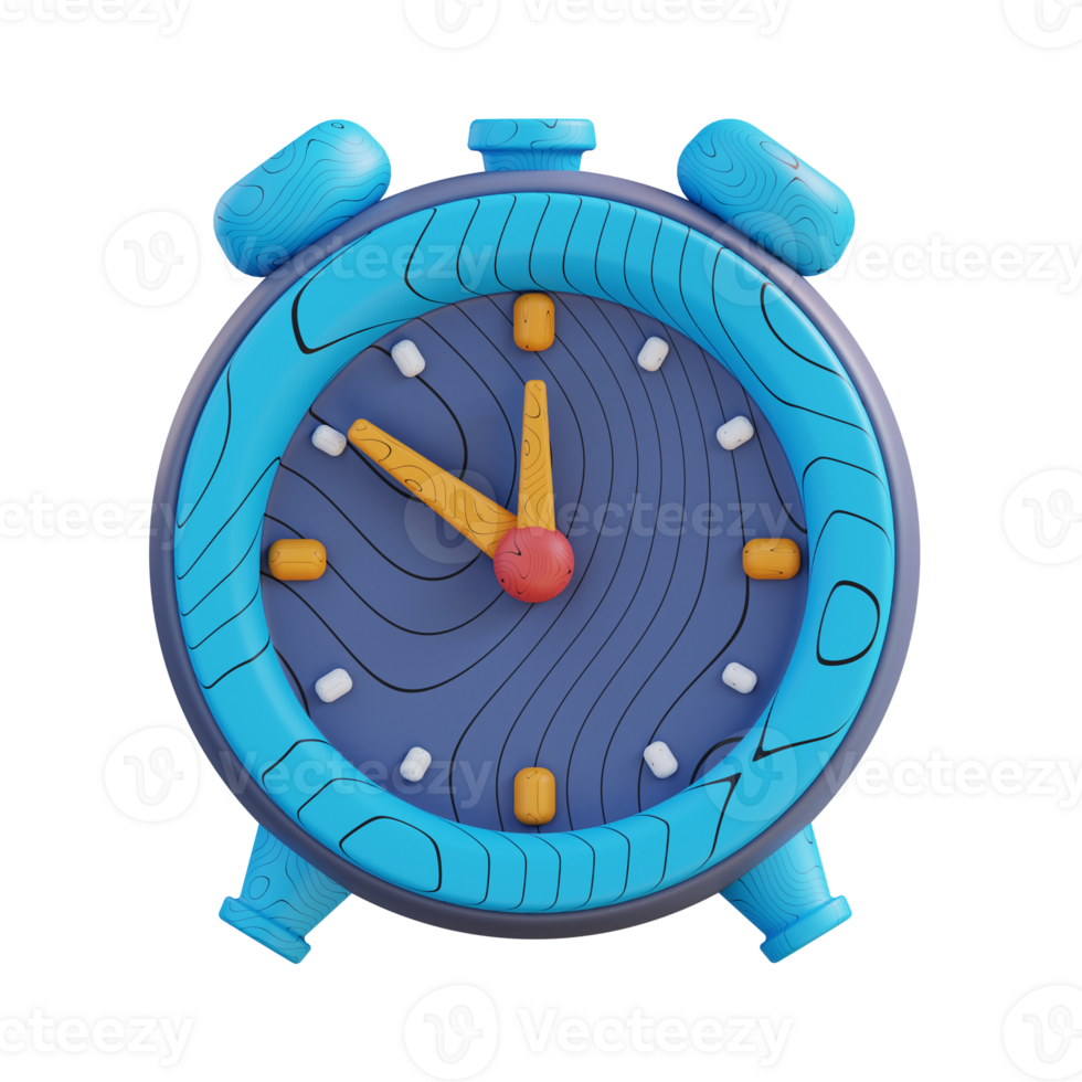 3d illustration of time clock png