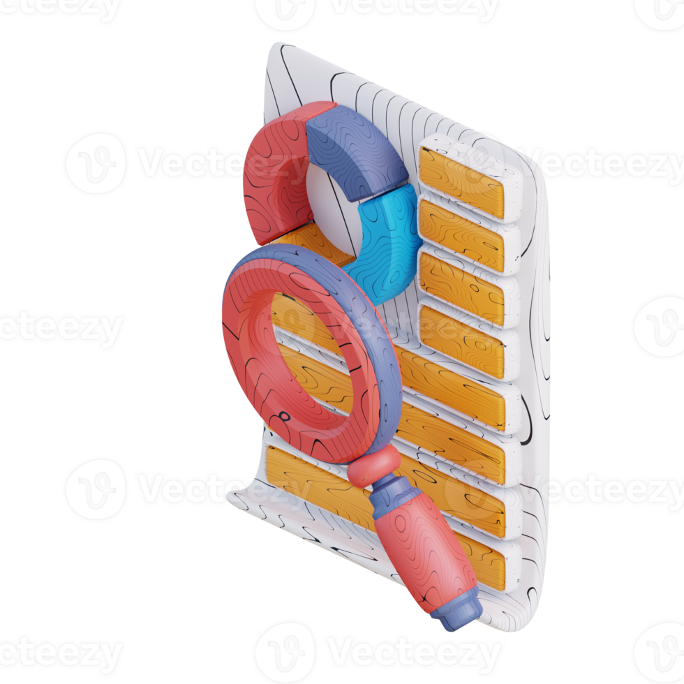 3d illustration of data analysis png