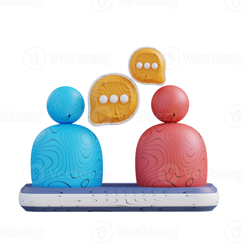 3d illustration business team communication png