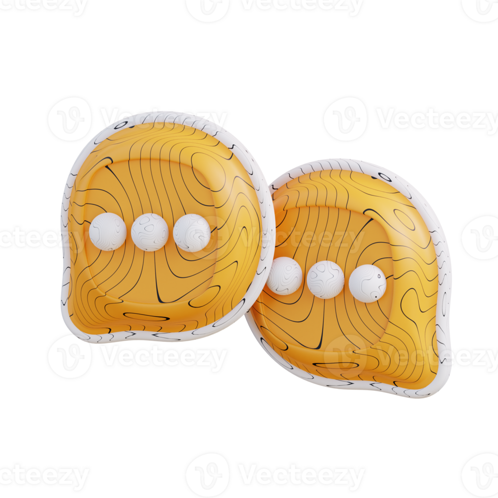 3d illustration of business chat png