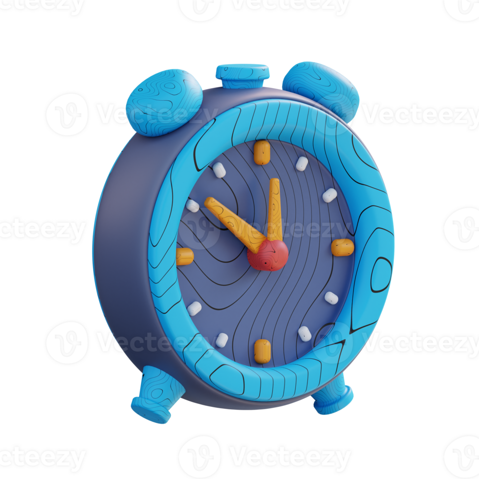 3d illustration of time clock png