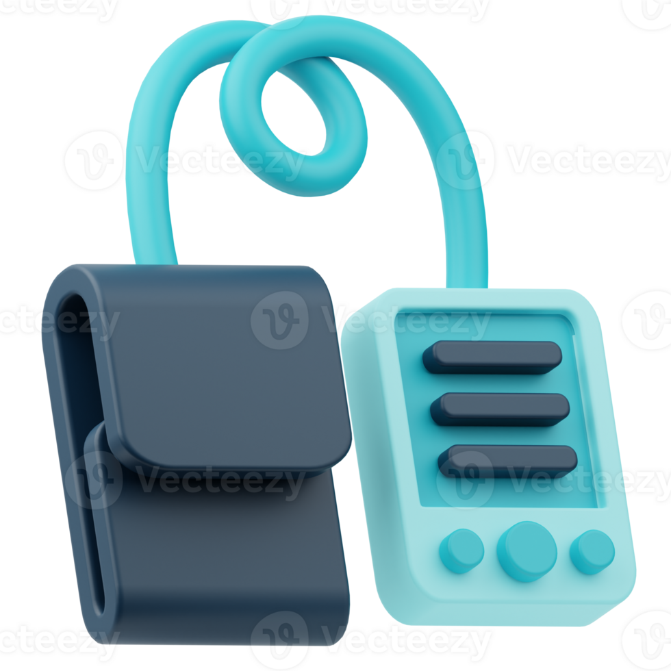 Blood pressure monitor Medicine 3D Illustration png
