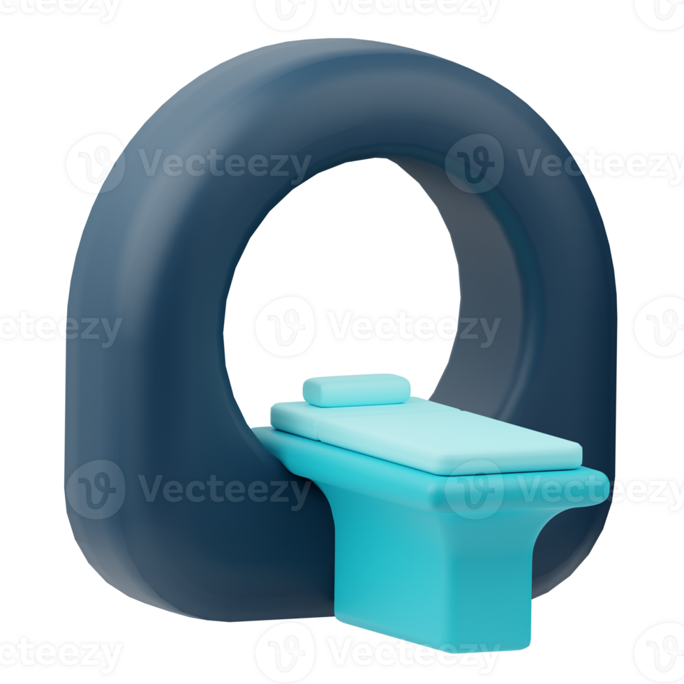 MRI Machine Medicine 3D Illustration png